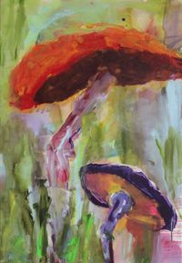 mushroom #02, Acryl on canvas, 130x90cm, 2021