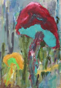 mushroom #03, 130x90 cm, acryl on canvas, 2021