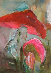 mushrooms #01, 130x90cm, Acryl on canvas, 2021