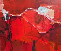 Red Tango, 2024, Acryl auf Leinwand, 100x120cm